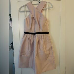 Shoshanna Cross Neck Mini Cocktail Dress